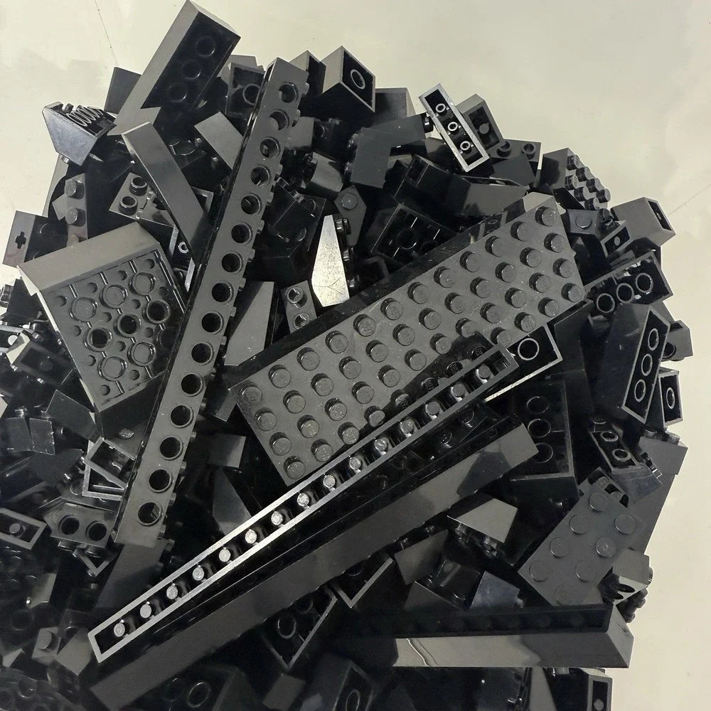 LEGO Bulk Lot Black Brick Pieces & More‎  – 2lb 0.4oz Bag Sorted by Color